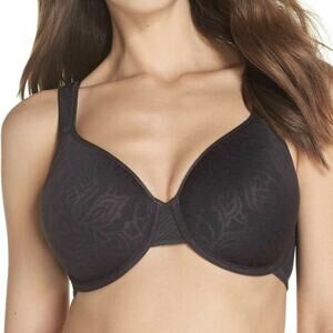 WACOAL AWARENESS CONTOUR BRA 853367 34D BLACK NEW WITH TAGS